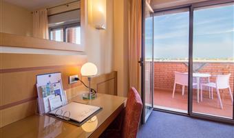 2 lits simples, chambre classique, balcon