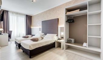 2 lits simples, chambre standard, wi.fi gratuit,  bouilloire, accès gratuit au gymnase