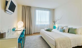 1 lit king size, chambre confort, parquet