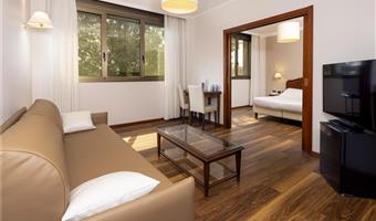 1 lit king size 2 lits simples, non fumeur, chambre familiale, wi-fi, minibar gratuit, peignoir et chaussons, convertible en deux lits simples