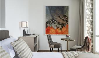 1 lit queen size, non fumeur, chambre deluxe, terrasse, vue sur la mer, petit déjeuner complet