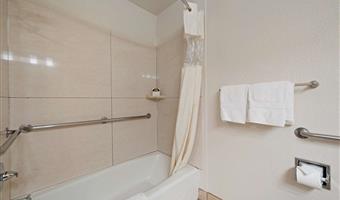 2 letti matrimoniali queen size, strutture per ospiti disabili, bathtub, due televisori, microonde e frigorifero, scrivania business, camere non fumatori, colazione completa