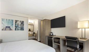 1 letto matrimoniale king size, camere non fumatori, scrivania, poltrona, microonde e minibar, collegamento wi-fi, colazione continentale