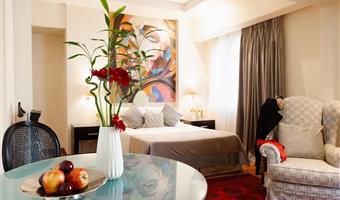 1 letto matrimoniale king size, camere non fumatori, suite junior, minibar, balcone, collegamento wi-fi, colazione completa
