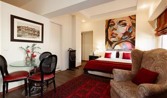 1 letto matrimoniale king size, camere non fumatori, suite junior, minibar, balcone, collegamento wi-fi, colazione completa