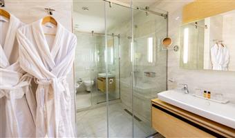 1 letto matrimoniale king size, camere non fumatori, suite junior, bathtub, collegamento wi-fi, finestre insonorizzate, bollitore per tè e caffè, colazione completa