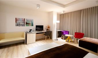 1 letto matrimoniale, camere non fumatori, camera deluxe, divano letto, bathtub, finestre insonorizzate, collegamento wi-fi, colazione completa
