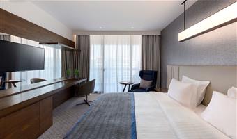1 letto matrimoniale king size, camere non fumatori, camera premium, vista sulla città, minibar, collegamento wi-fi, bollitore per tè e caffè