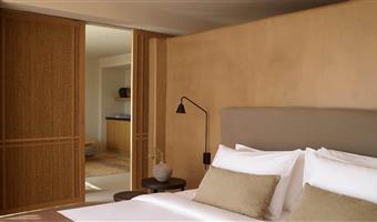 prestige suite con accesso alla piscina semiprivata, vista mare, 1 letto king size, camera non fumatori, terrazza, soggiorno, colazione completa