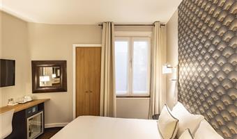 1 letto matrimoniale, camera standard, ubicazione sul lato interno dell'hotel, bollitore per tè e caffè