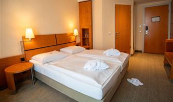 1 letto matrimoniale, camera standard, televisore a schermo piatto, box doccia con getti a pioggia, aria condizionata, bollitore per tè e caffè, convertibile in due letti gemelli