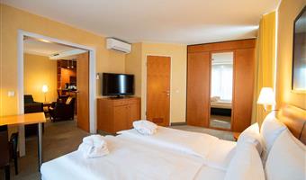 appartamento - 1 letto matrimoniale, divano letto, televisore a schermo piatto, angolo cottura, soggiorno separato, box doccia con getti a pioggia, aria condizionata