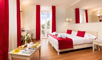 1 letto matrimoniale king size, camera per famiglie, secondo letto divano letto doppio