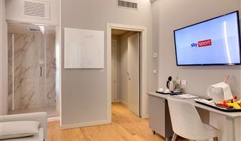 suite -1 letto king size, camere non fumatori, divano letto, 2 televisori a schermo piatto, soggiorno, bagno turco, bollitore per tè