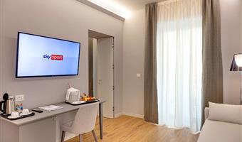 suite -1 letto king size, camere non fumatori, divano letto, 2 televisori a schermo piatto, soggiorno, bagno turco, bollitore per tè