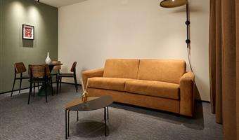 executive suite -1 letto king size, camere non fumatori, piano superiore, divano letto, terrazza, 2 bagni, welcome minibar, coffee machine