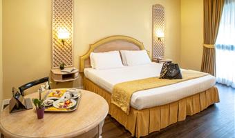 suite -1 letto king size, camera più grande, divano letto, doccia con idromassaggio, soggiorno