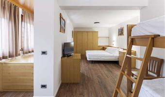 1 letto queen size e 1 letto a castello, camere non fumatori, camera per famiglie, vista sulla montagna, solo doccia
