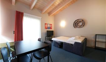 1 letto matrimoniale queen size, camera con balcone, non fumatori, per famiglie con due divani letto per 1 persona
